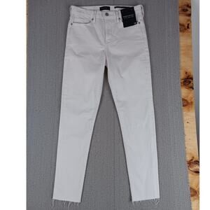 Banana Republic Skinny Ankle Jeans Women 28 28X28 White Mid Rise Comfort Stretch